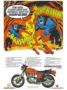 '79 Heron Suzuki GS850G magazine ad